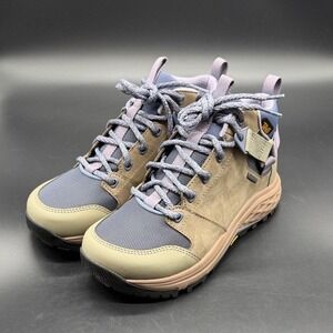 Teva Women's Size 5 Waterproof Hiking Boots Gore-Tex Brown Blue Lightweight NWB